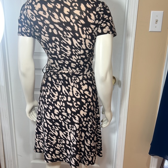 URBAN BEHAVIOUR PIECE &LOVE ANIMAL PRINT DOUBLE BREAST BELTED S/S MINI SIZE S - Picture 5 of 10